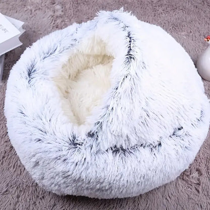 Luxurious Plush Covered Pet Bed