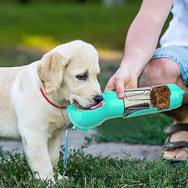 Pet Travel Feeder & Water Bottle