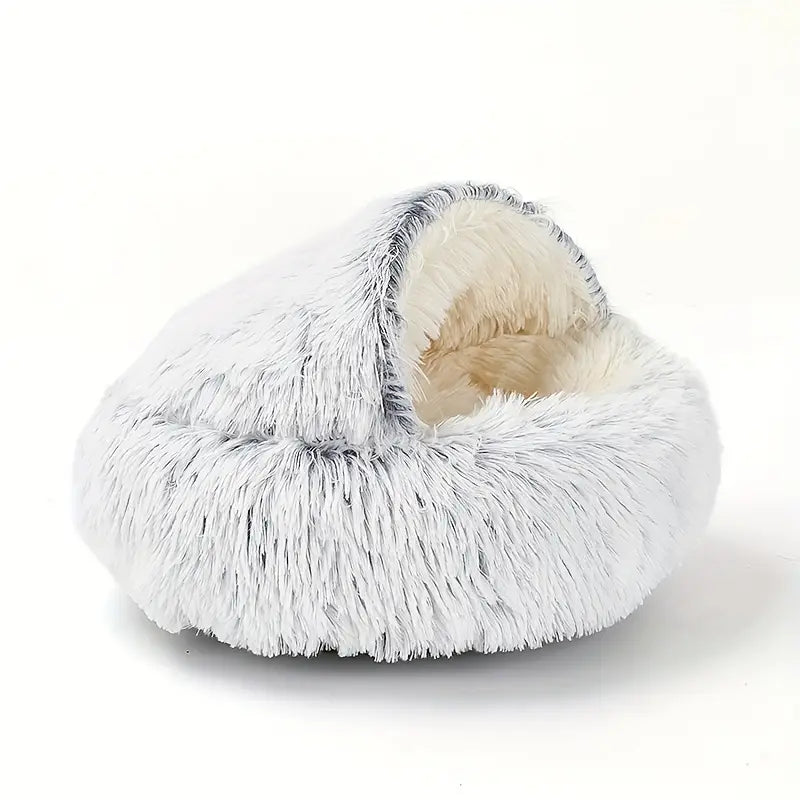 Luxurious Plush Covered Pet Bed