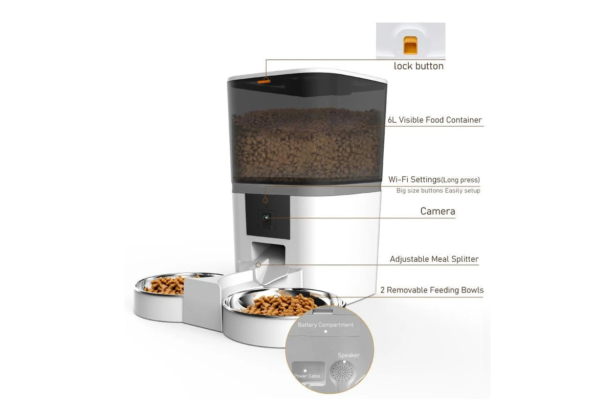 Double Automatic Pet Feeder